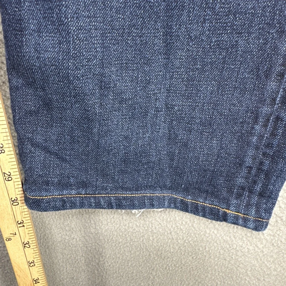 James Jeans Travis The Straight Mens 40x30 (38x30) Button Fly Dark‎ Wash Preppy